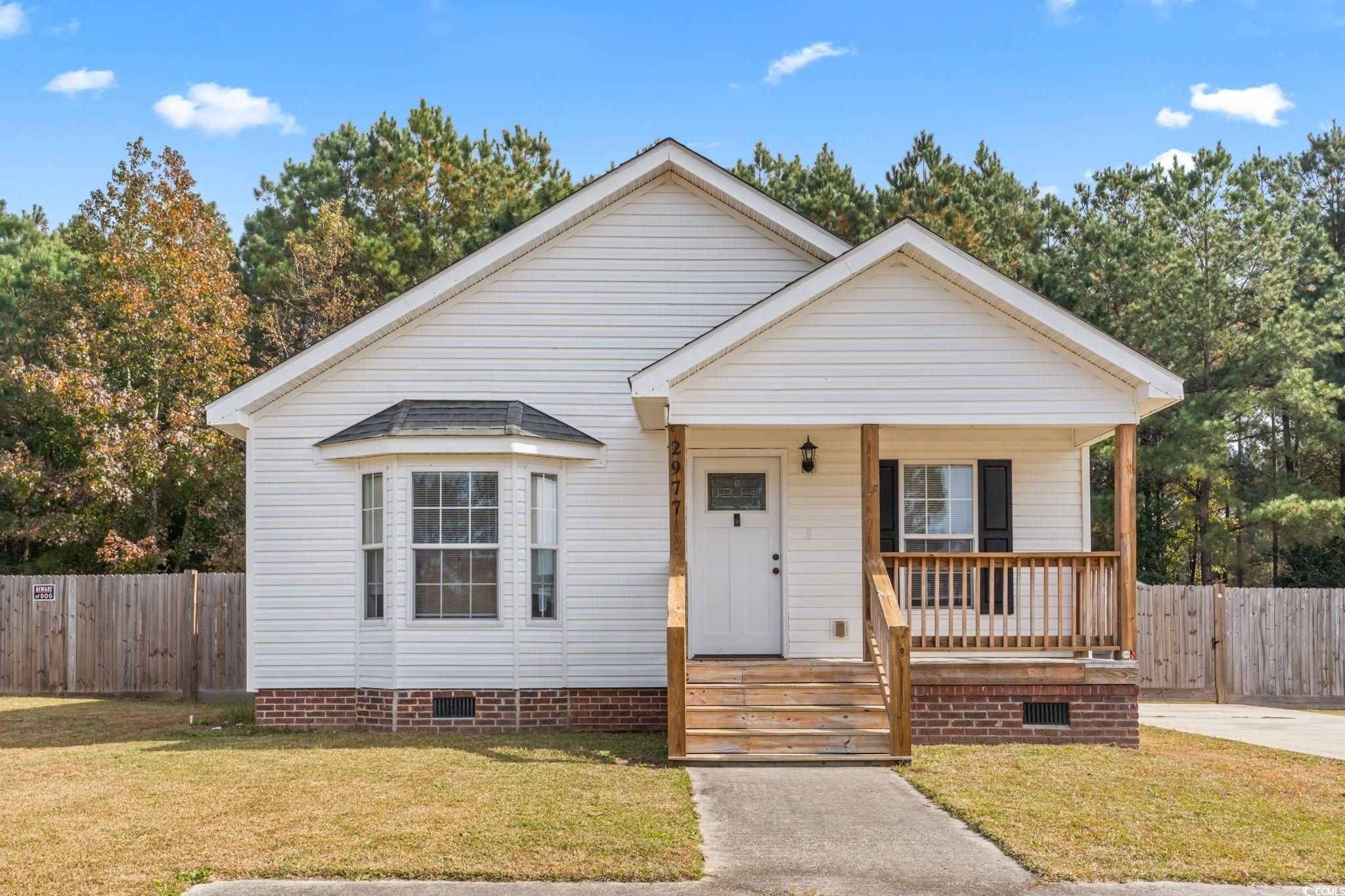 Bungalow-style home featuring crawl space and covered porch