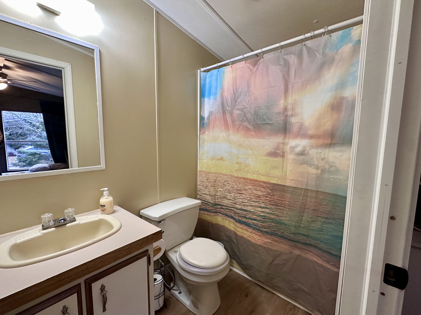1021 Springdale Lane DeKalb, IL 60115 - Photo 7 of 12 a bathroom with a sink a toilet and shower
