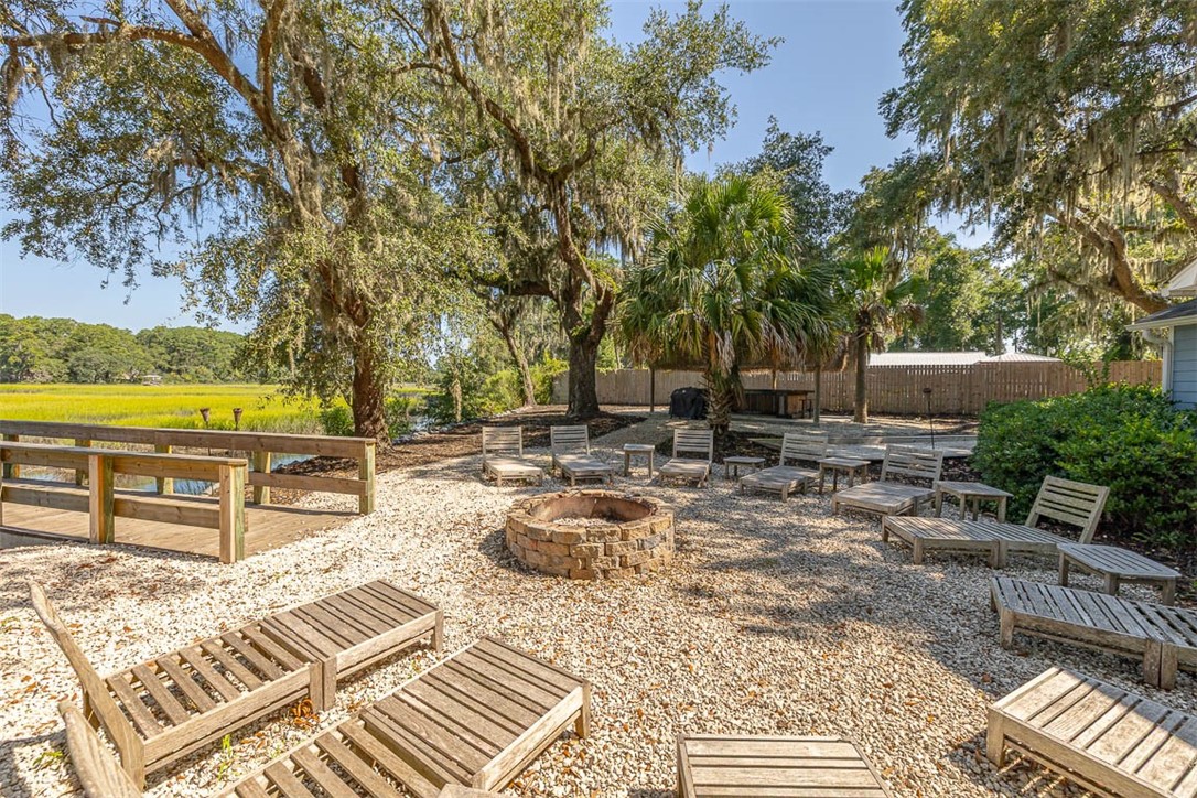 116 Burnett Road, Unit A B C D & E Brunswick, GA 31523 - Photo 31 of 61 Fire pit area