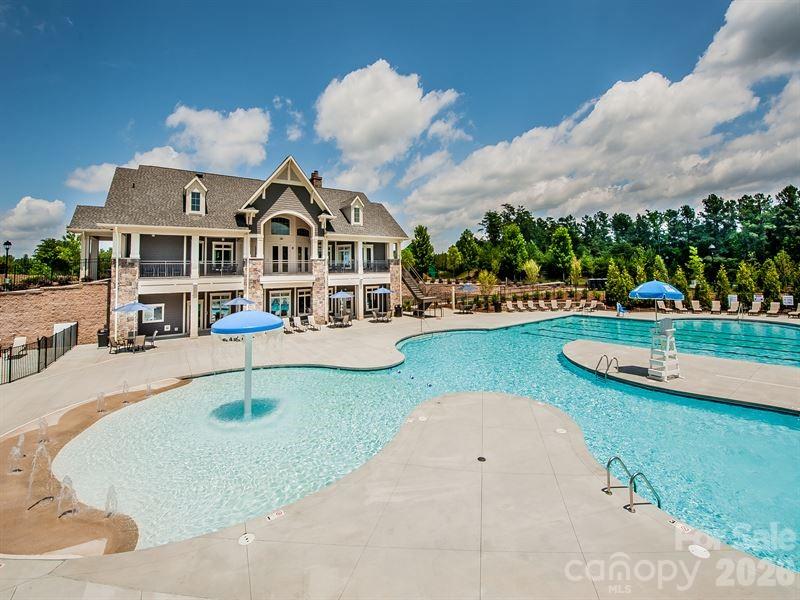 16835 Cozy Cove Road Charlotte, NC 28278 - Photo 30 of 32 an aerial view of a house with swimming pool garden and patio