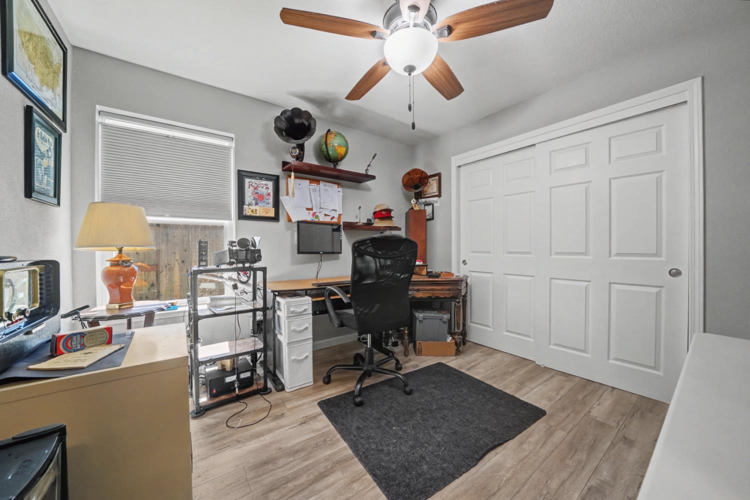 143 Emerald Lane Jackson, CA 95642 - Photo 25 of 53 a view of a workspace with furniture and a window