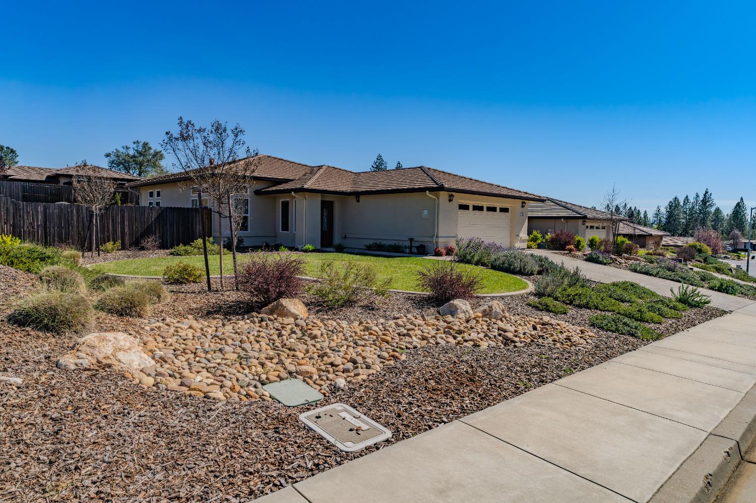 143 Emerald Lane Jackson, CA 95642 - Photo 4 of 53 a view of a house with a yard and potted plants