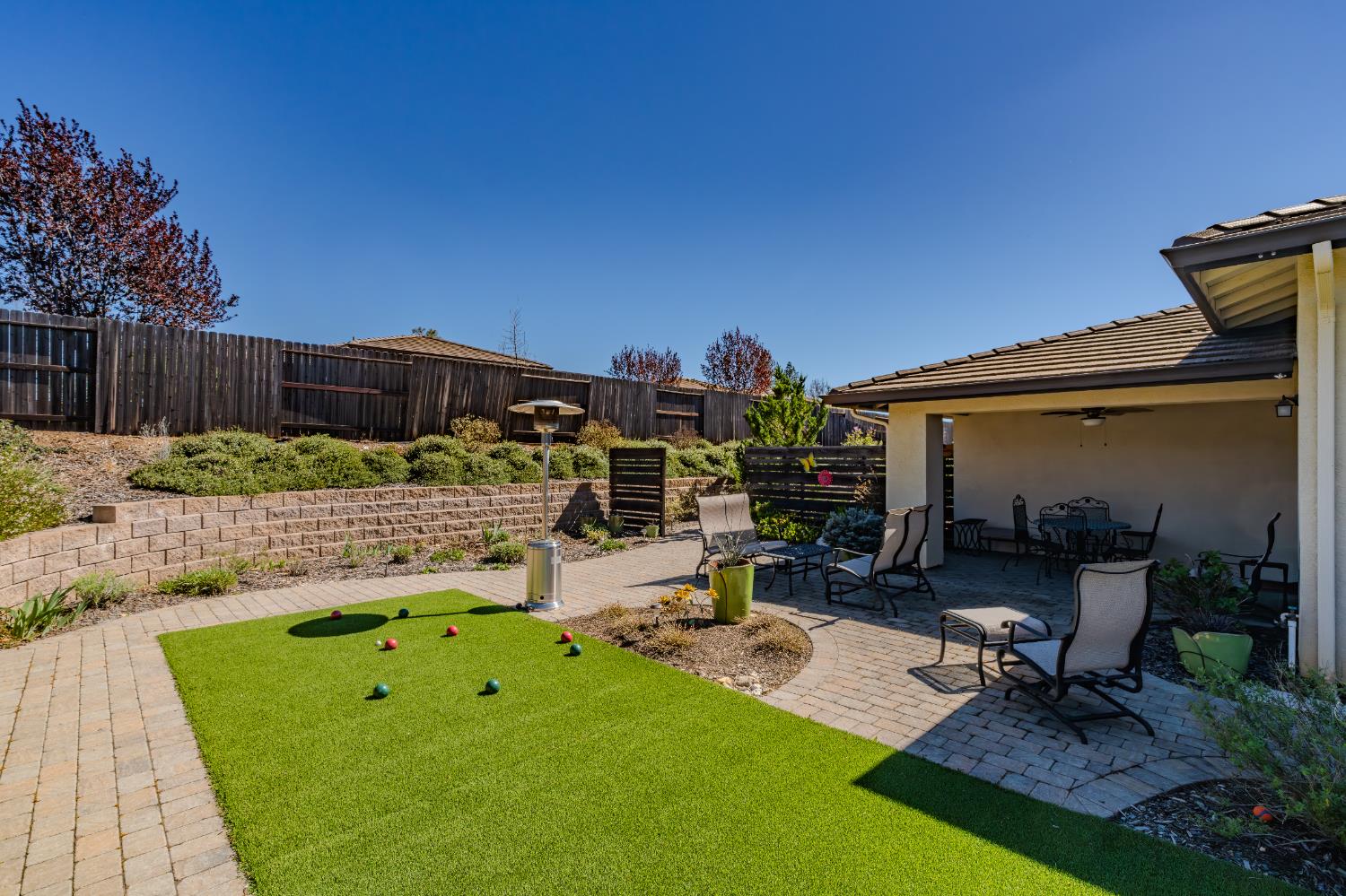 143 Emerald Lane Jackson, CA 95642 - Photo 43 of 53 a view of a backyard with sitting area and furniture
