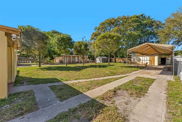 front view of a house with a tree