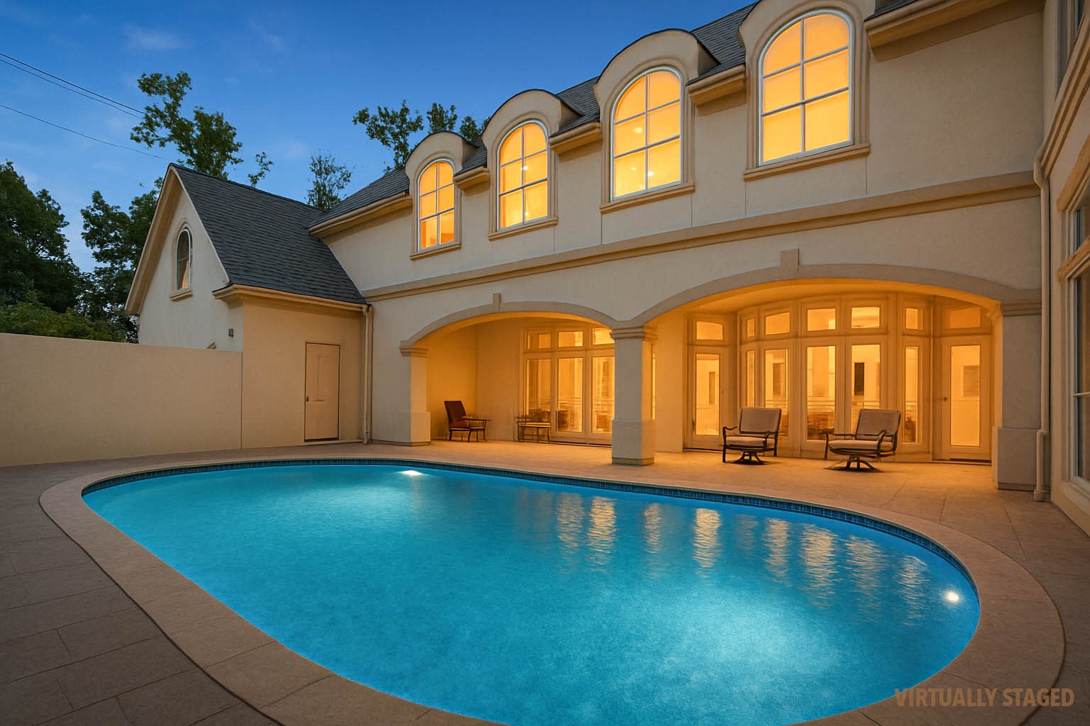 3118 Virginia Street Houston, TX 77098 - Photo 2 of 50 oversized courtyard for a potential pool ( Virtually Staged)