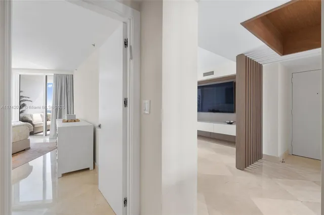 a view of roof deck with city view