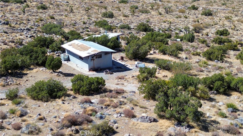 1 Silver Creek Road Lucerne Valley, CA 92356 - Photo 6 of 12 an aerial view of a house with a yard