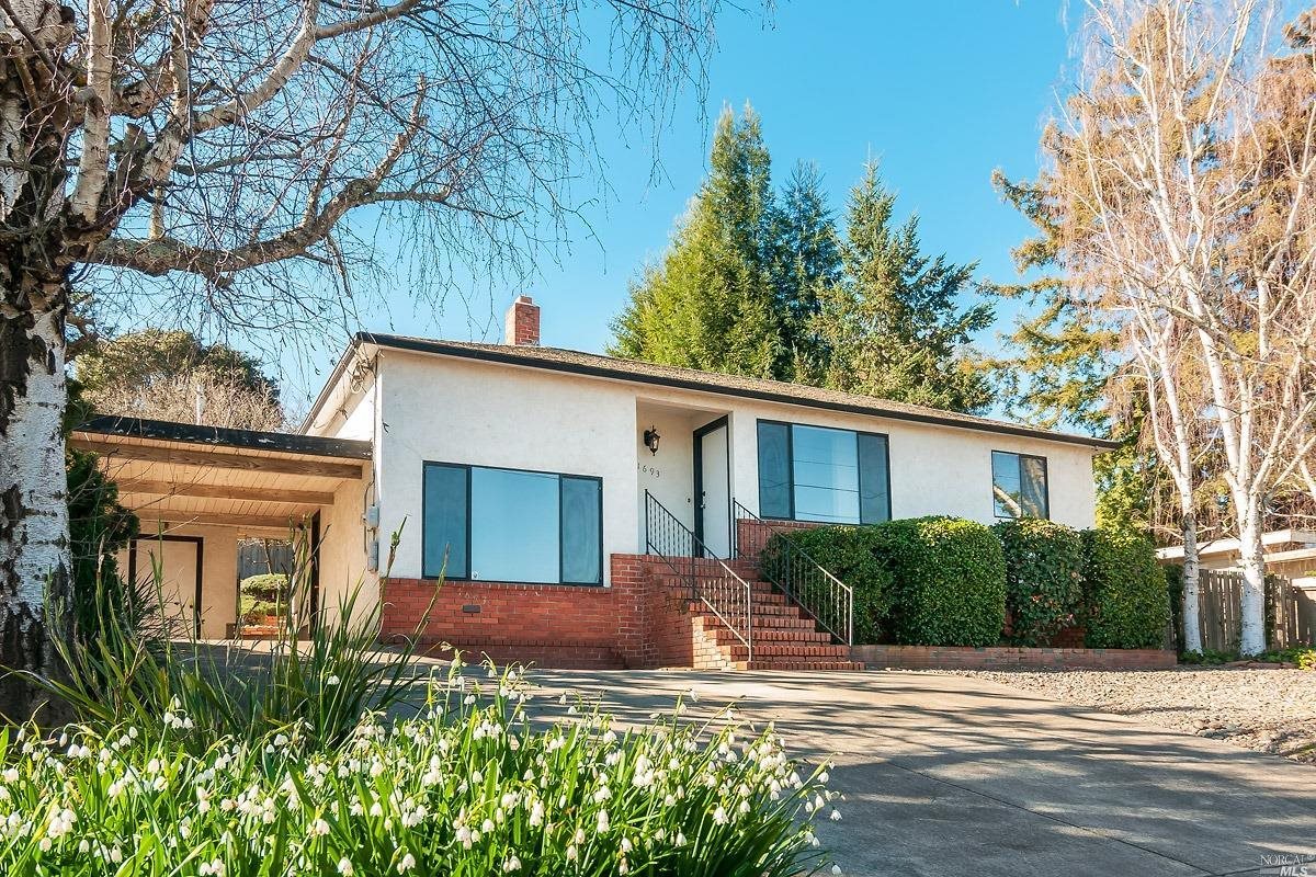 1693 Hill Road Novato, CA 94947 - Photo 1 of 1 front view of a house with a yard