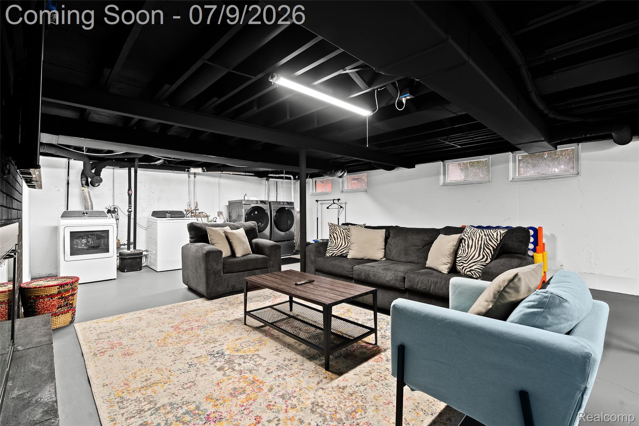 2566 Harrington Road Rochester, MI 48307 - Photo 50 of 64 2nd living room with Smart TV in the basement