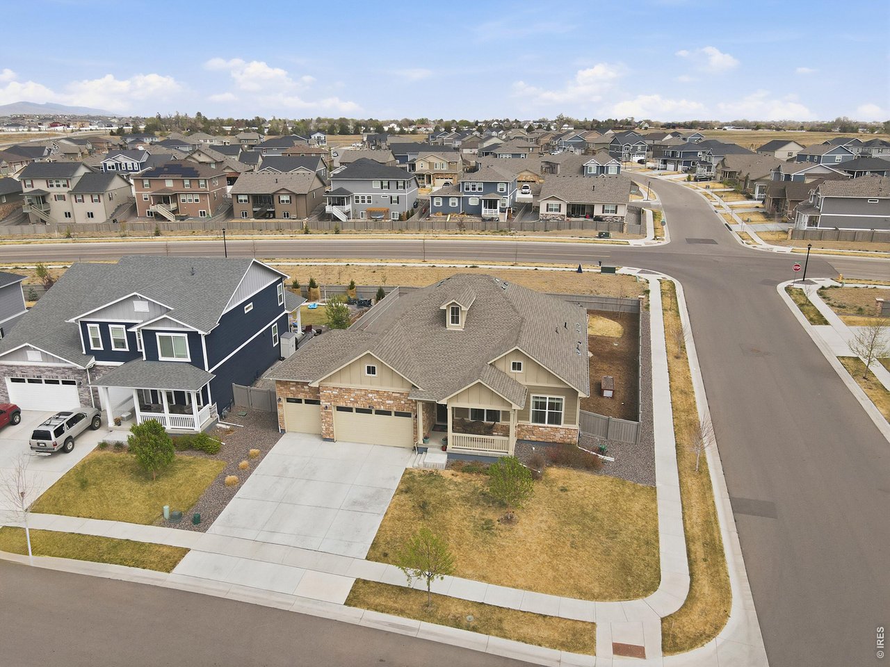 1699 Rivergate Way Berthoud, CO 80513 - Photo 39 of 45 an aerial view of residential houses with outdoor space