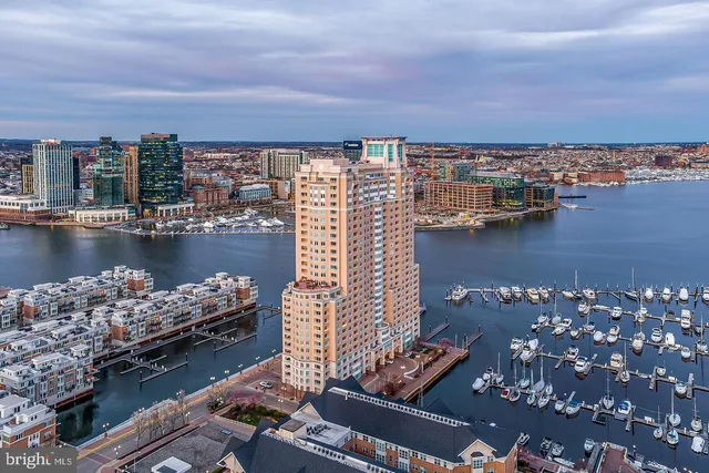 a view of a city with ocean