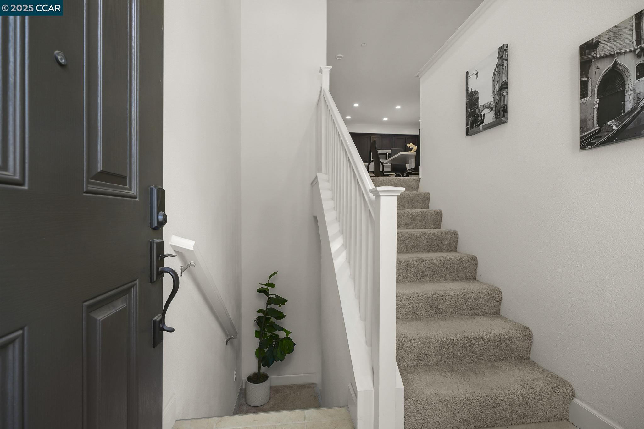 38976 Primula Terrace Newark, CA 94560 - Photo 3 of 29 a view of entryway and hall with wooden floor