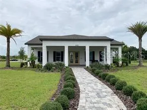 a view of a lake with a terrace