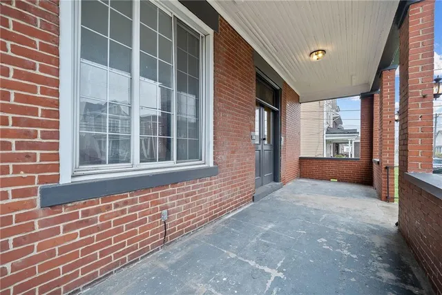 a view of front door of house