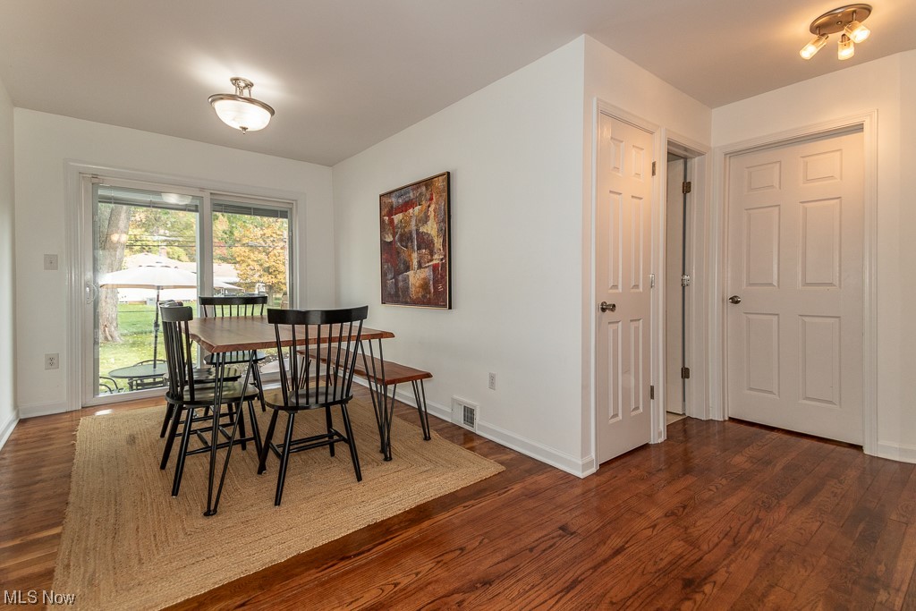 32145 Dickerson Road Willowick, OH 44095 - Photo 6 of 32 Dining room with gorgeous hardwood floors and sliding glass door to the back patio.