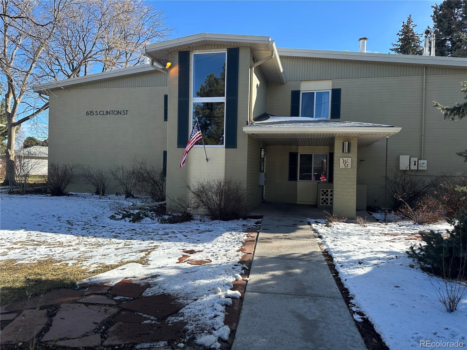 a view of a house with snow