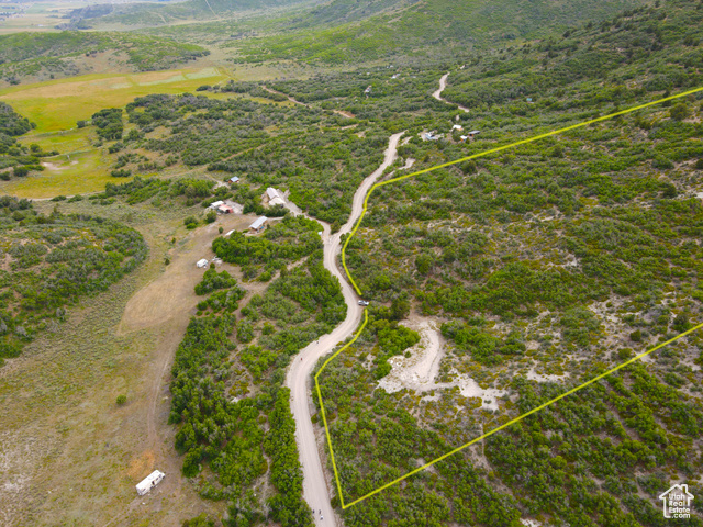 462 South Valleyview, Unit 462 Fairview, UT 84629 - Photo 25 of 38 Aerial overview of property's location with property parcel outlined
