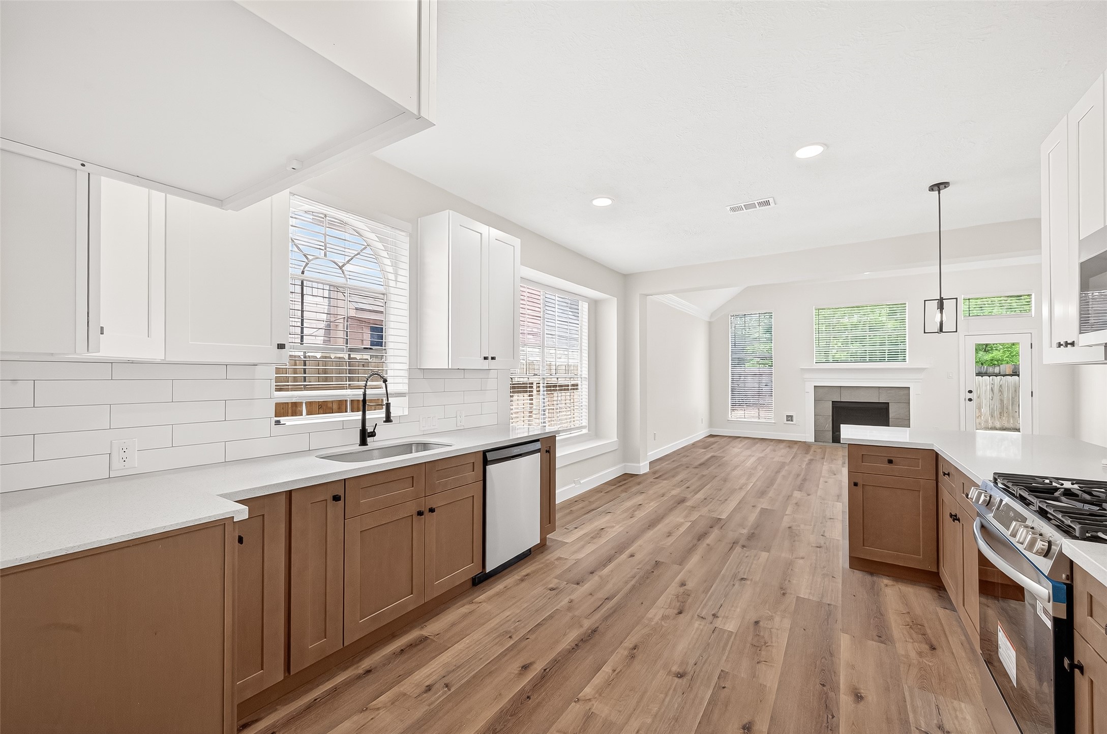6714 Cleft Stone Drive Houston, TX 77084 - Photo 14 of 49 Gourmet Kitchen with solid wood soft close cabinetry.