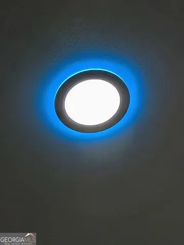 a view of hallway with a front door