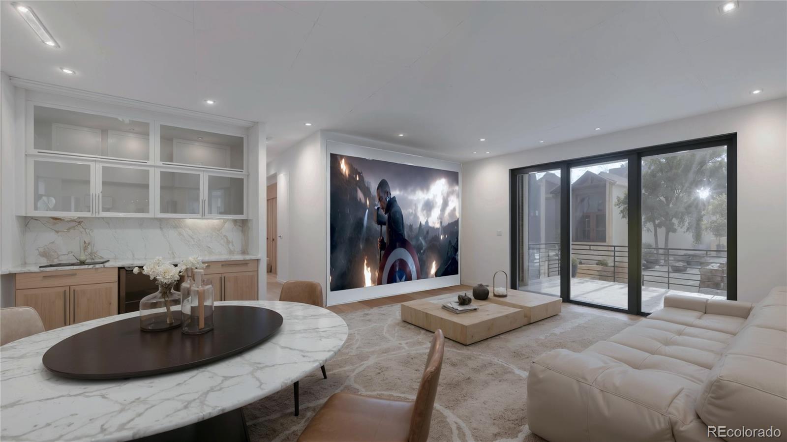 799 Clear Creek Road Evergreen, CO 80439 - Photo 13 of 26 a living room with furniture and a floor to ceiling window