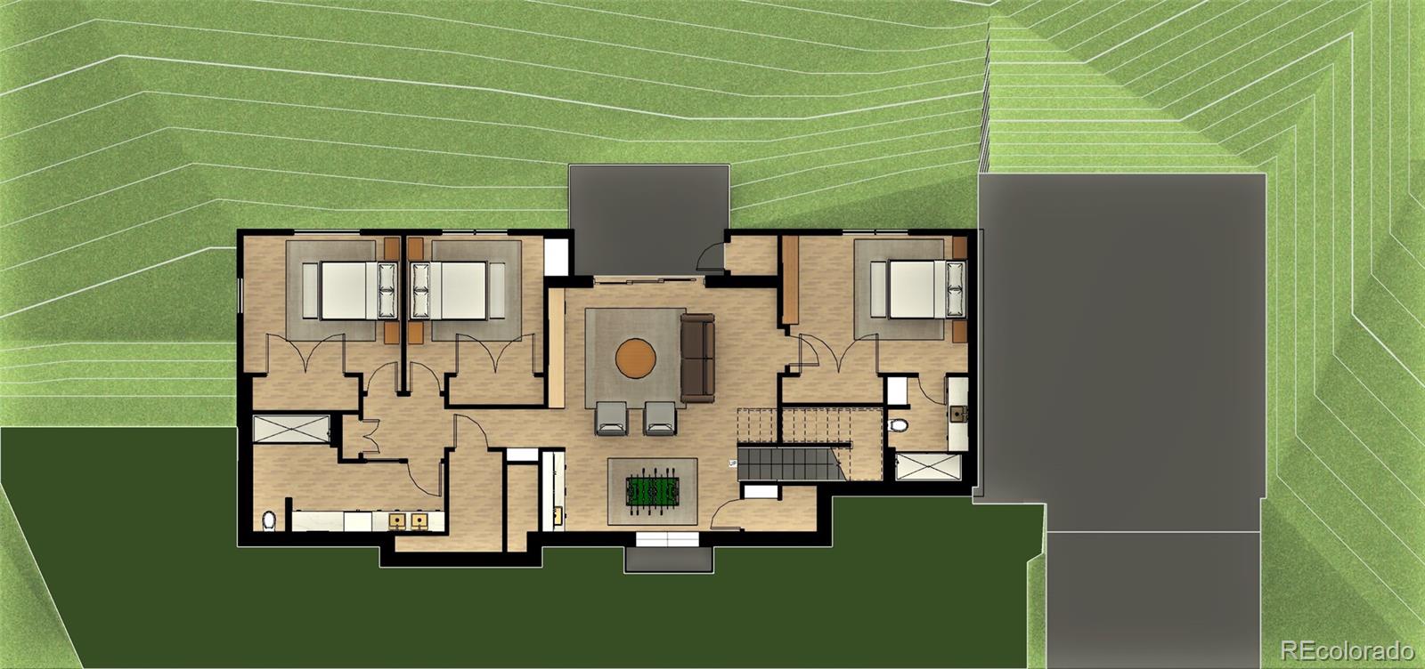 799 Clear Creek Road Evergreen, CO 80439 - Photo 20 of 26 a view of barbecue grill with table and chairs