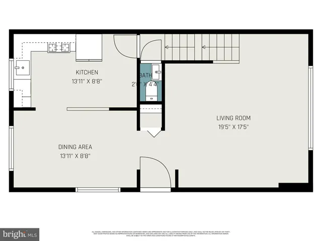 a picture of a bench in a white wall