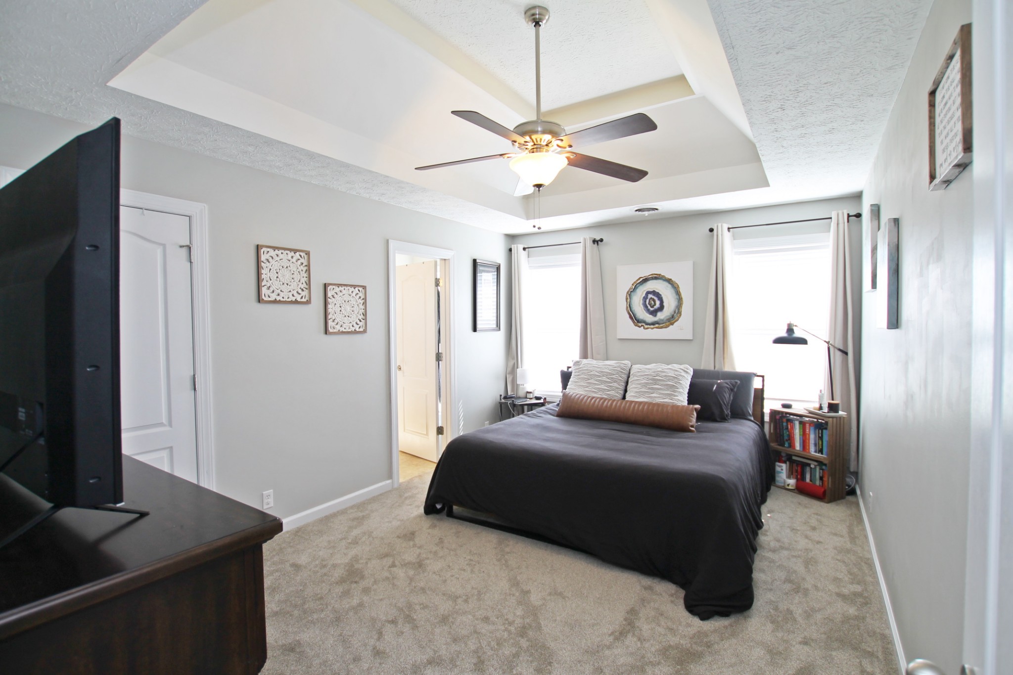 140 Fieldstone Lane Springfield, TN 37172 - Photo 15 of 41 a bedroom with a bed and a flat screen tv