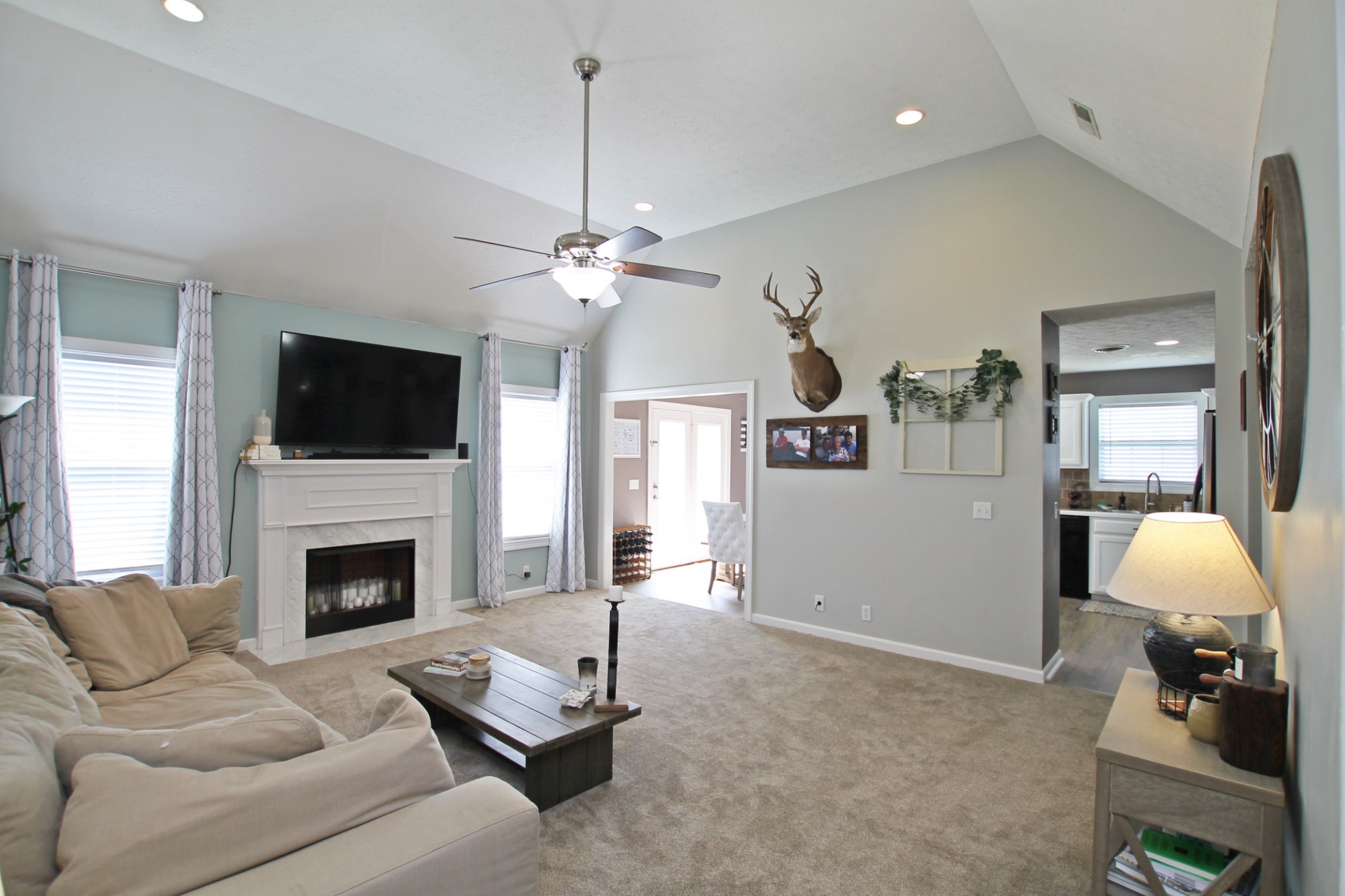 140 Fieldstone Lane Springfield, TN 37172 - Photo 3 of 41 a living room with furniture and a fireplace