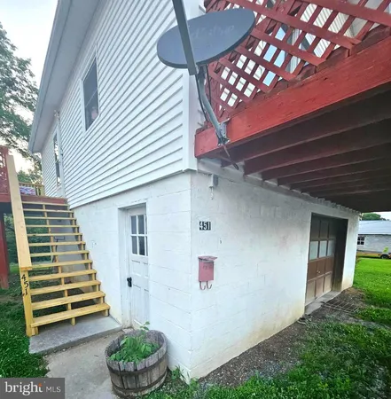 a front view of a house with entryway