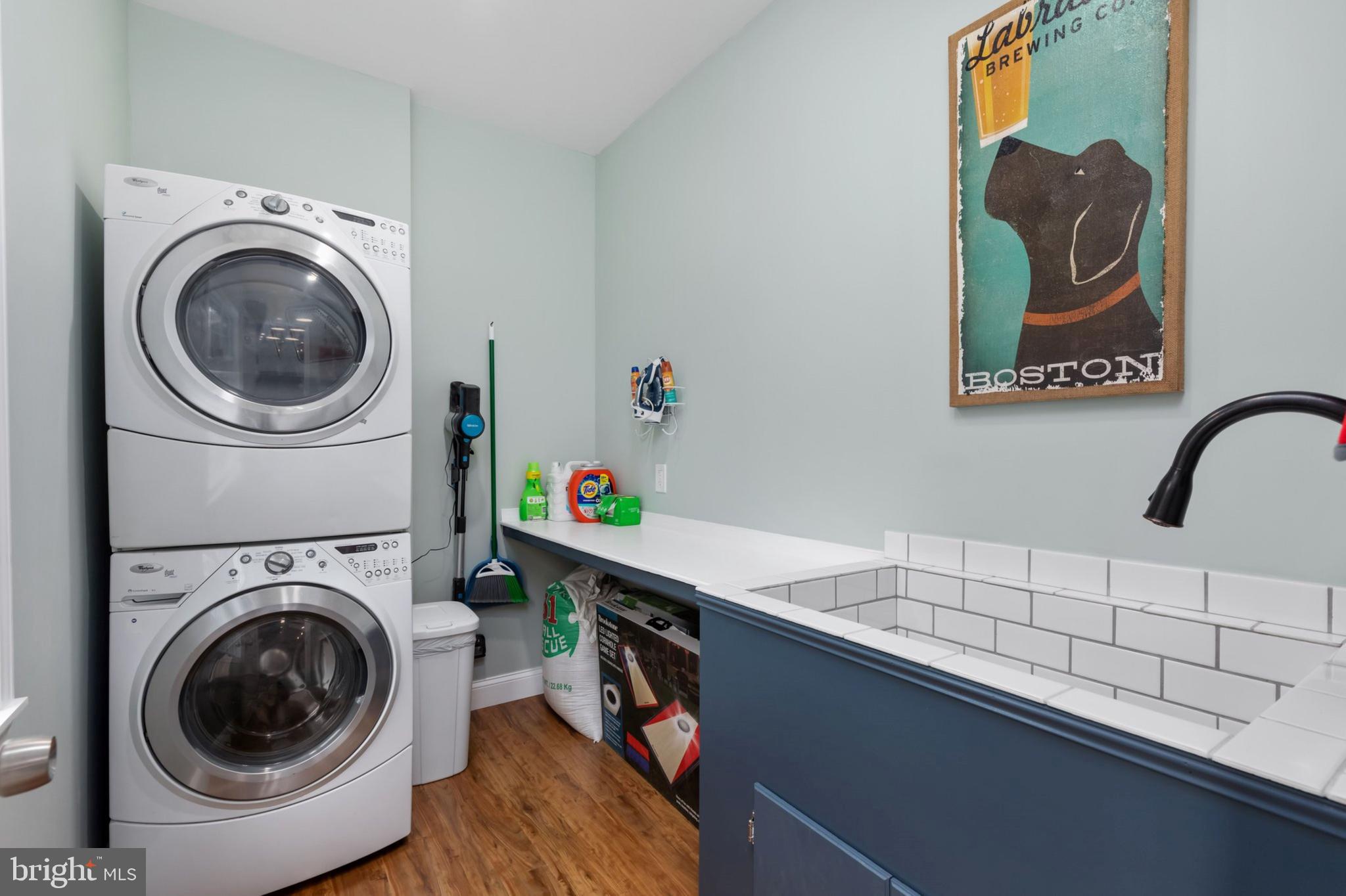 1195 Mountain View Drive Rileyville, VA 22650 - Photo 23 of 35 a utility room with sink dryer and washer
