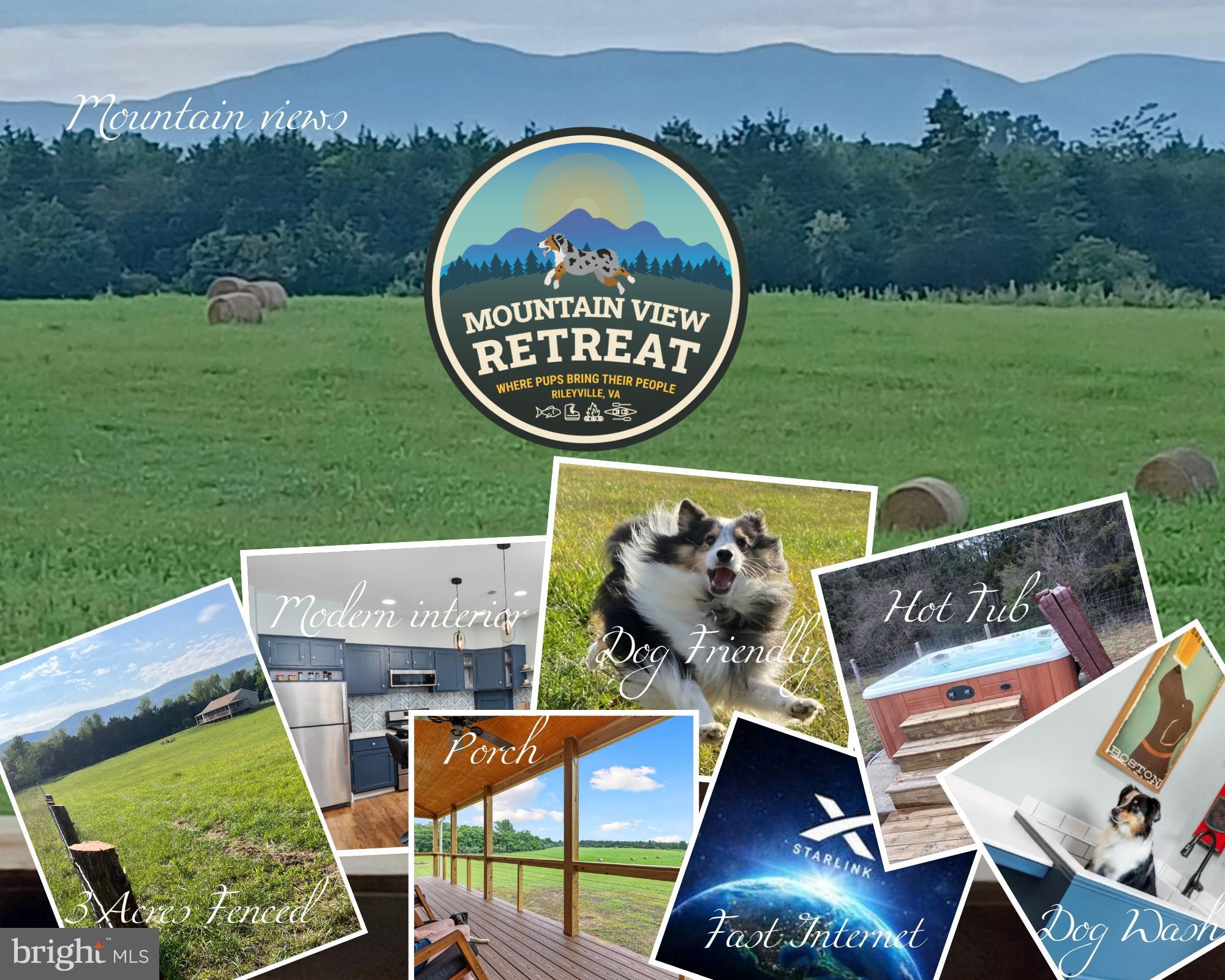 1195 Mountain View Drive Rileyville, VA 22650 - Photo 33 of 35 an aerial view of a house having outdoor space and a garden