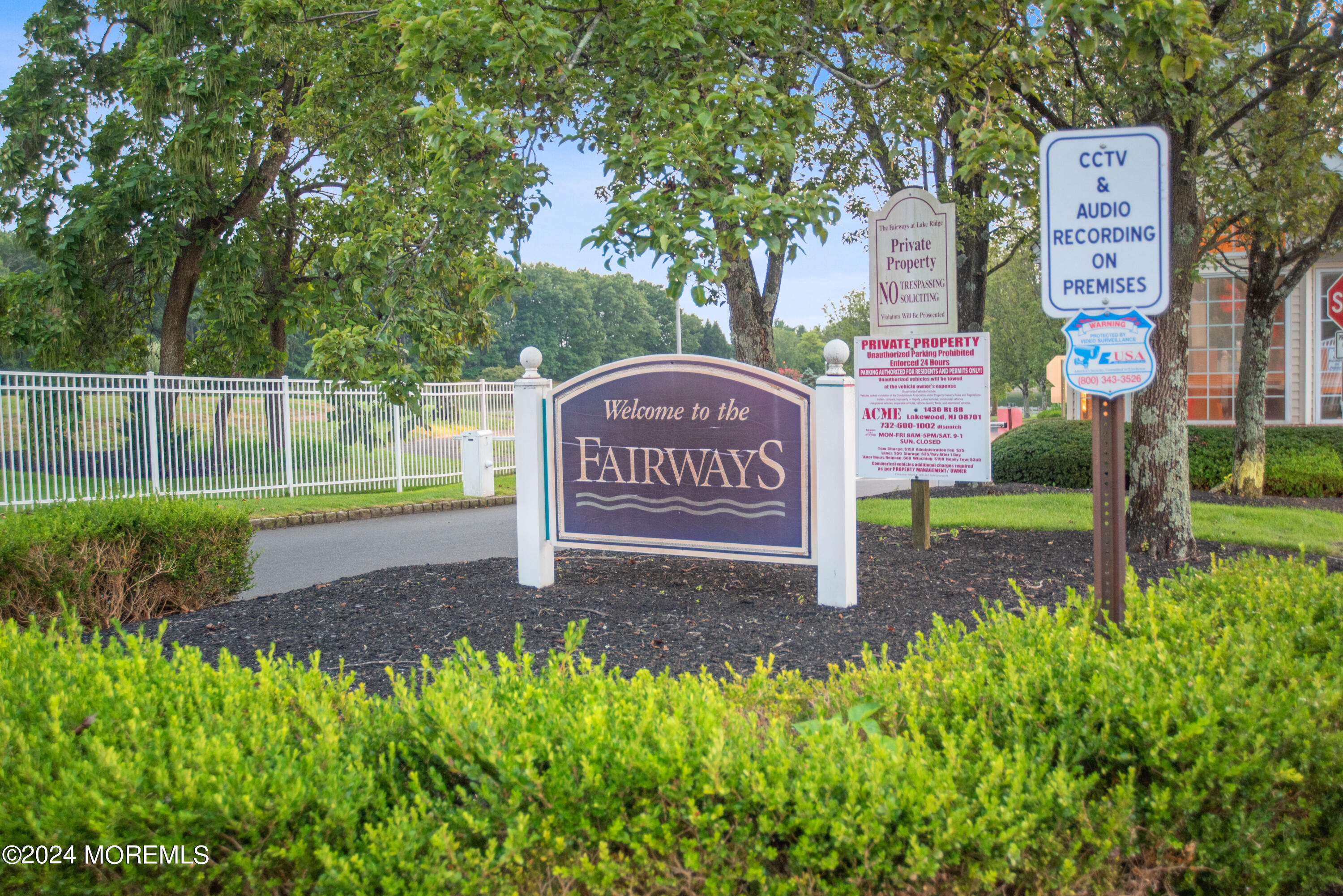 54 Foxwood Road Lakewood, NJ 08701 - Photo 43 of 45 a view of a park with welcome board