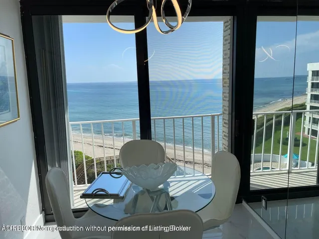 a view of balcony with chair