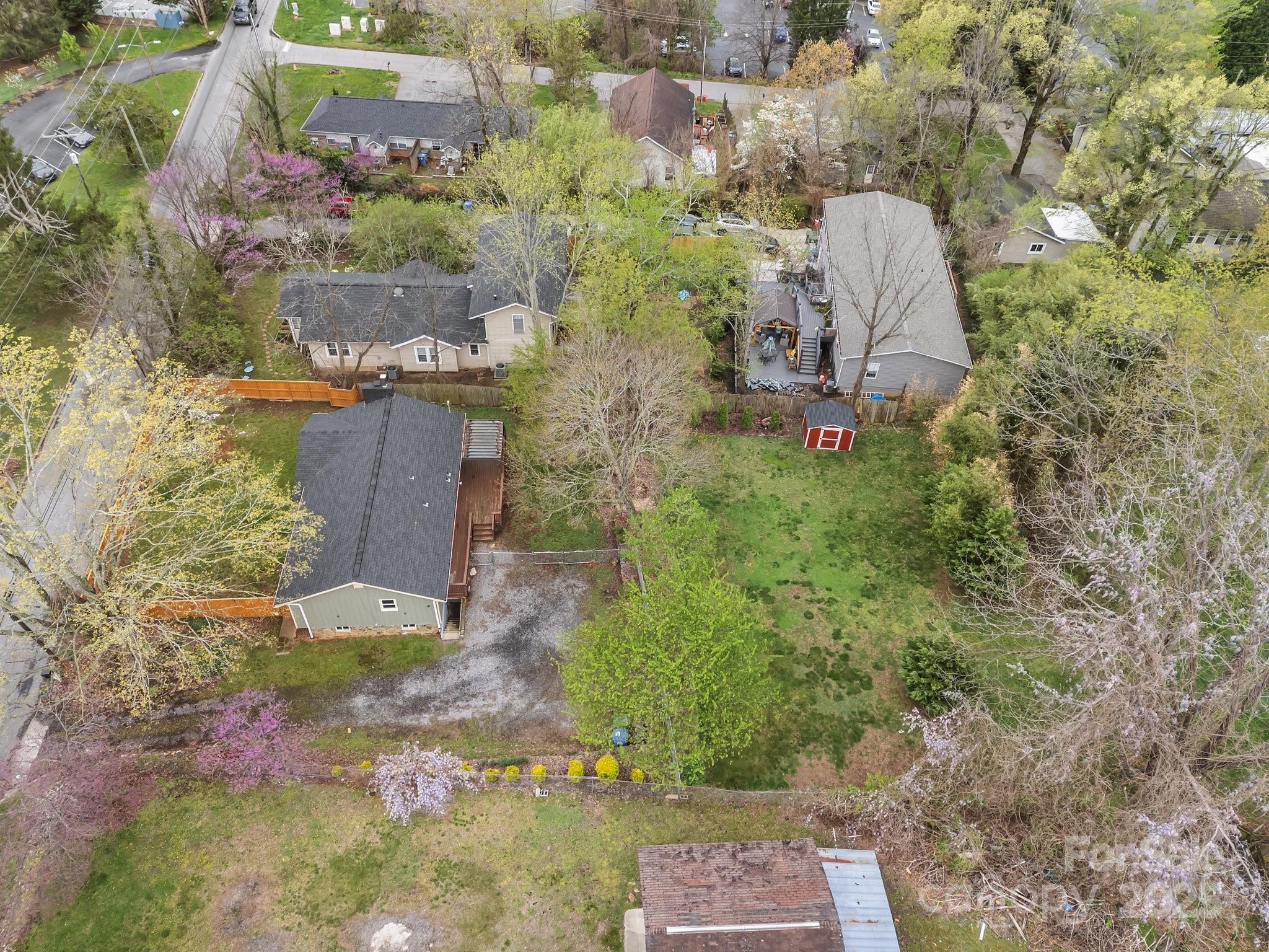 917 West Chapel Road Asheville, NC 28803 - Photo 26 of 28 an aerial view of a house with a yard