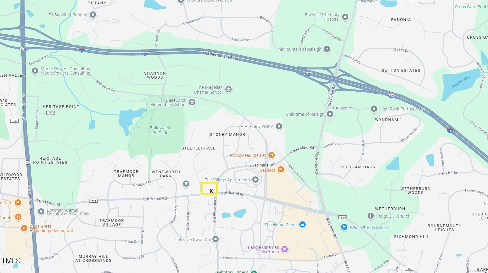 10100 Strickland Road Raleigh, NC 27615 - Photo 2 of 2 Picture 2 Location