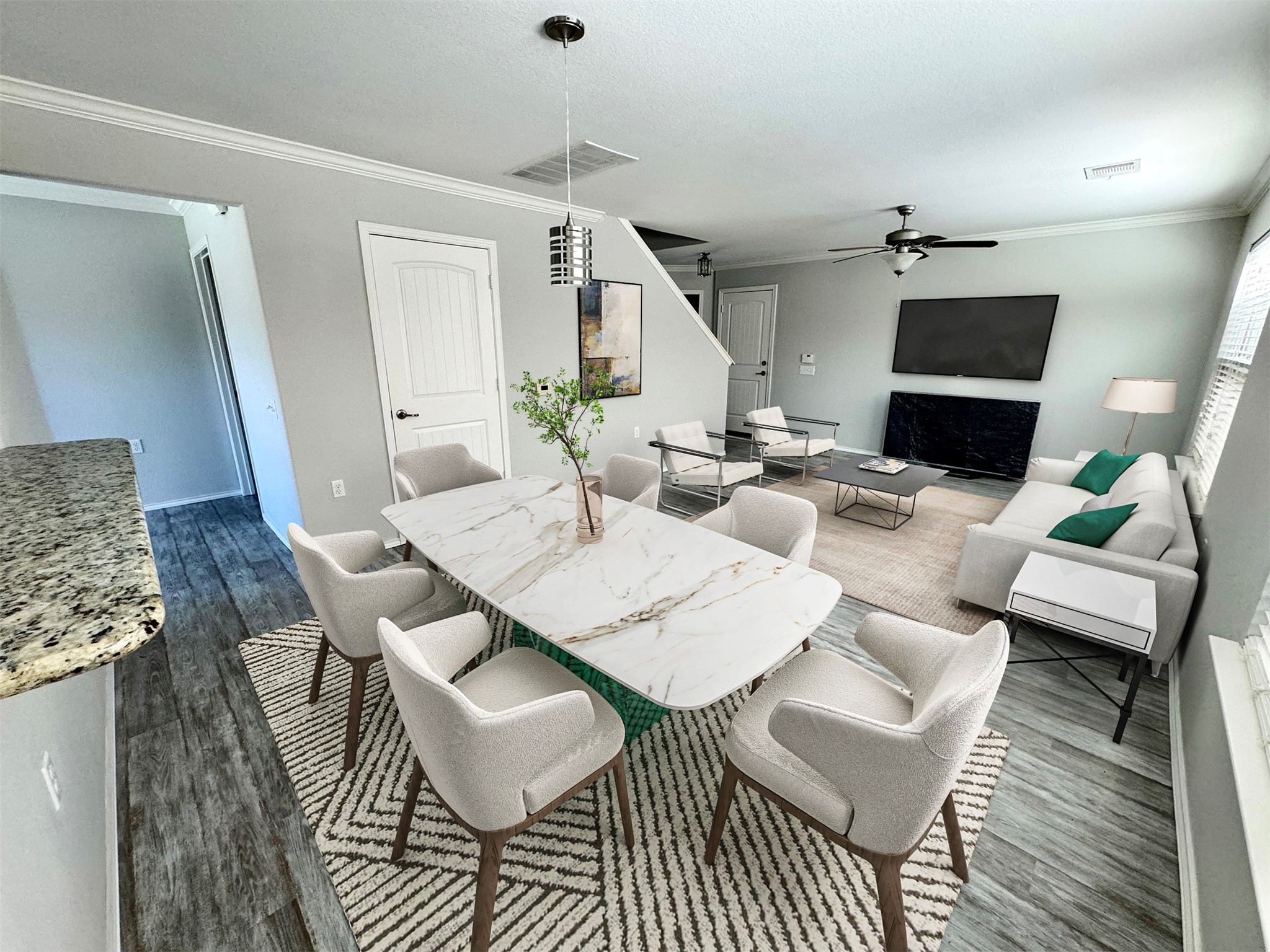 7101 Crestone Road Austin, TX 78744 - Photo 1 of 1 Living room virtual staging