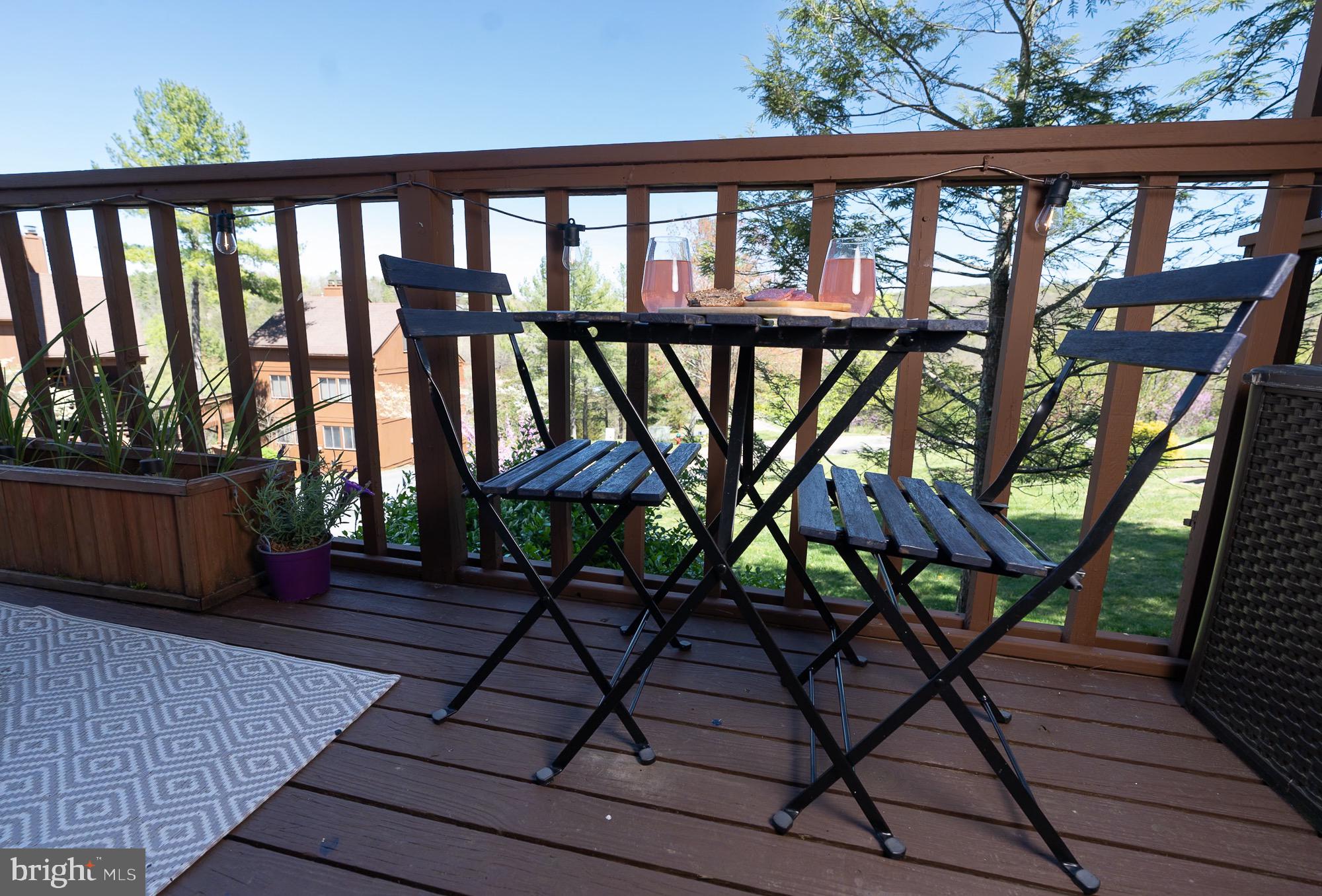 141 The Hill Road, Unit 25A Basye, VA 22810 - Photo 10 of 18 Deck with sunrise views.