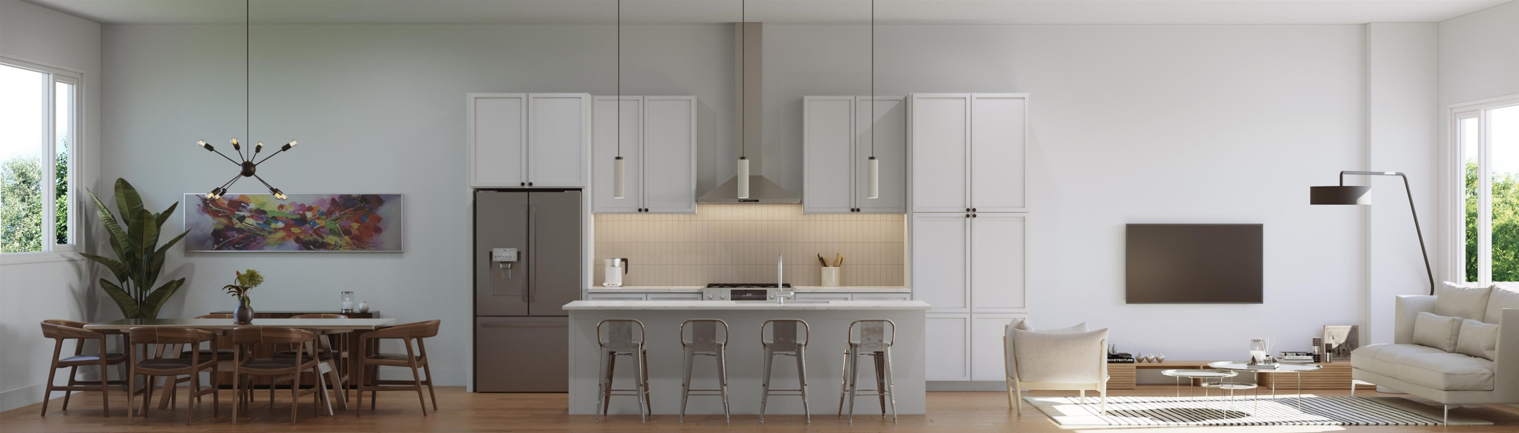 1000 Hundley Durham, NC 27701 - Photo 5 of 18 a living room with furniture and a flat screen tv