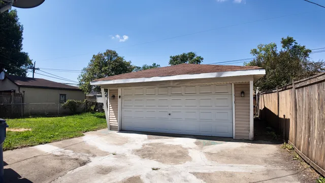 a view of a house with a garage