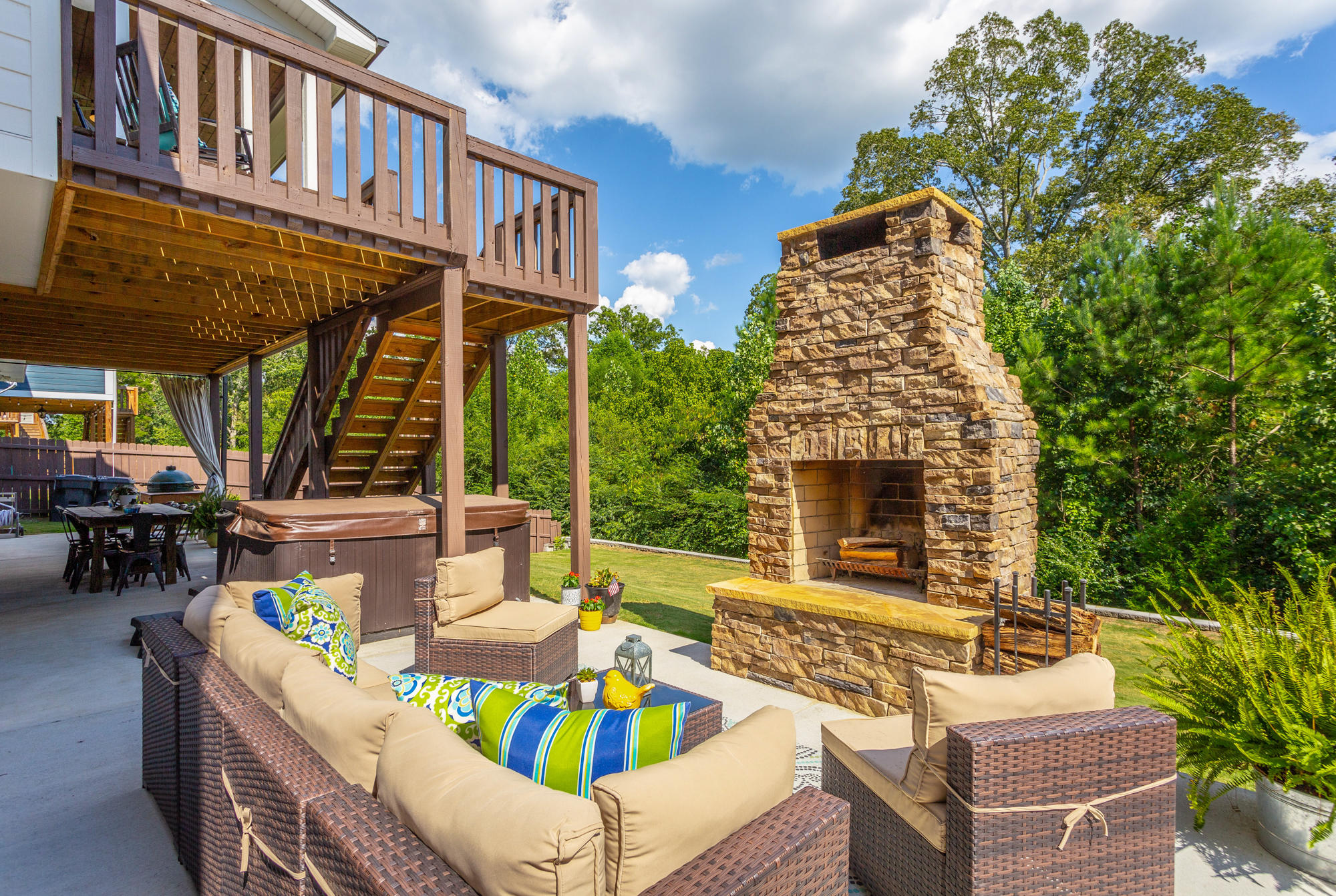 715 Live Oak Road Ringgold, GA 30736 - Photo 42 of 66 Back patio/firepit