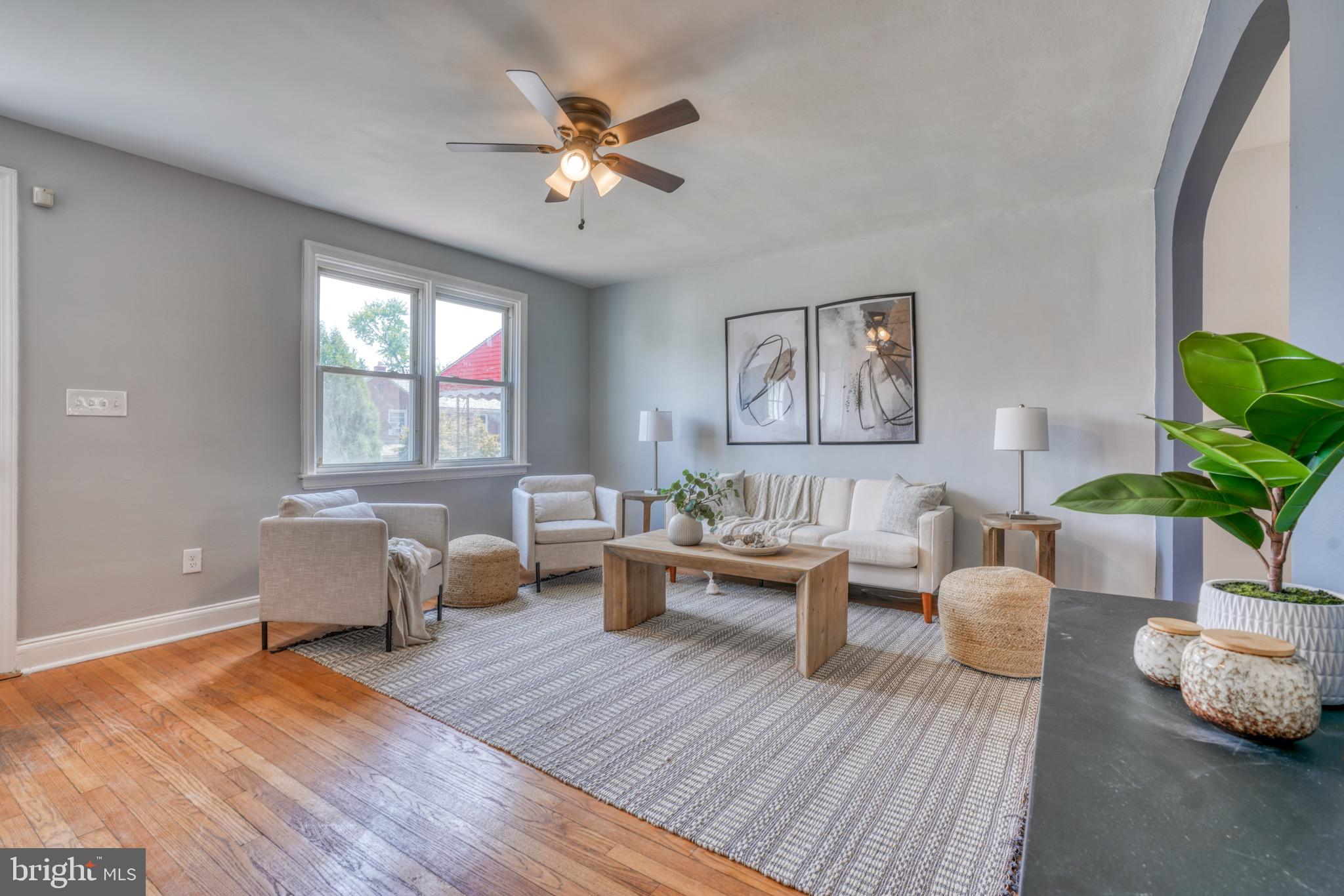3814 Kimble Road Baltimore, MD 21218 - Photo 4 of 42 Living Room with ceiling fan