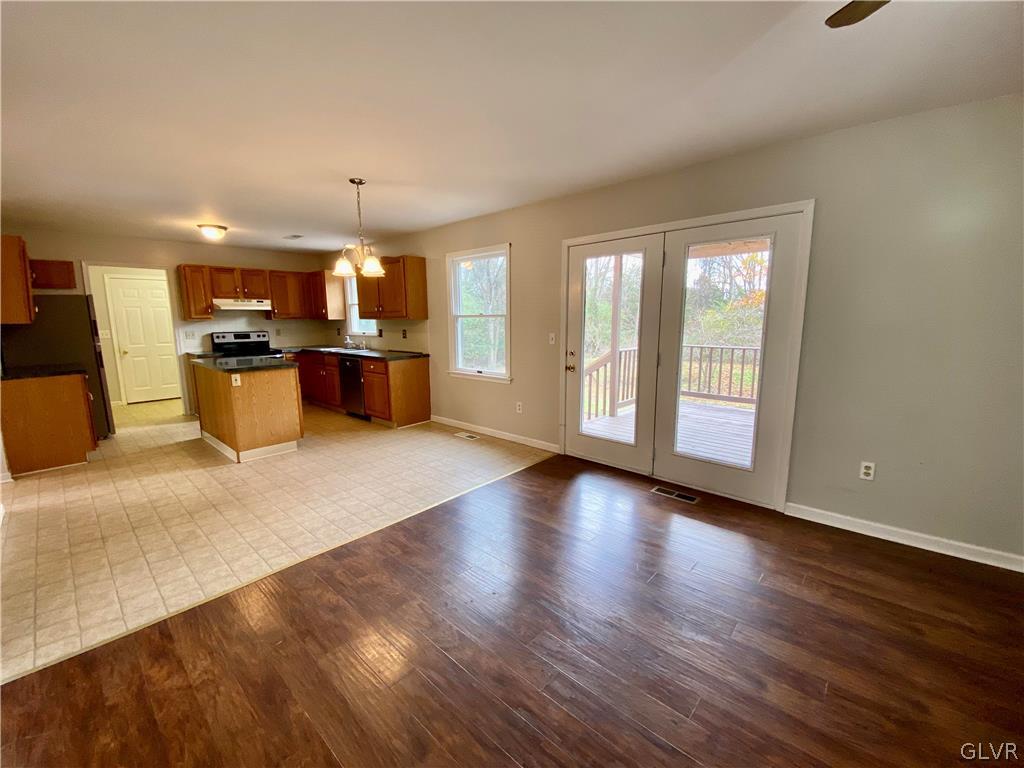 4755 McDermott Road Bangor, PA 18013 - Photo 12 of 37 a view of a kitchen with a sink and a large window
