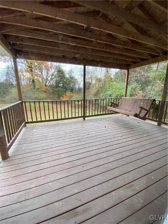 4755 McDermott Road Bangor, PA 18013 - Photo 35 of 37 a view of balcony with wooden floor
