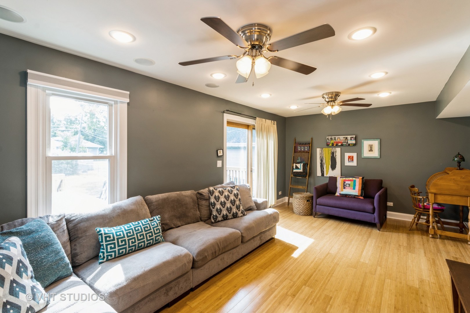 49 South Quentin Road Palatine, IL 60067 - Photo 6 of 25 a living room with furniture and a large window