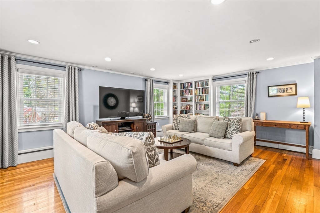 2 Longfellow Road Wellesley, MA 02481 - Photo 10 of 28 a living room with furniture and a flat screen tv