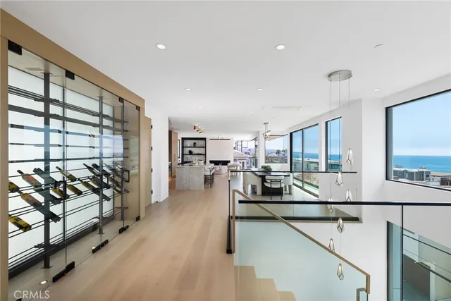 a room with a table and chairs