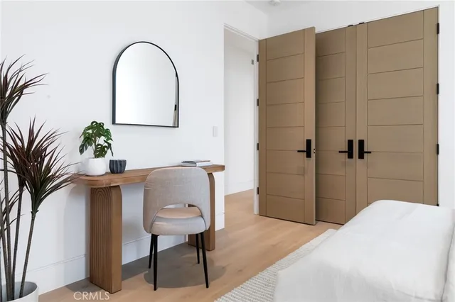 a brick building with a yard