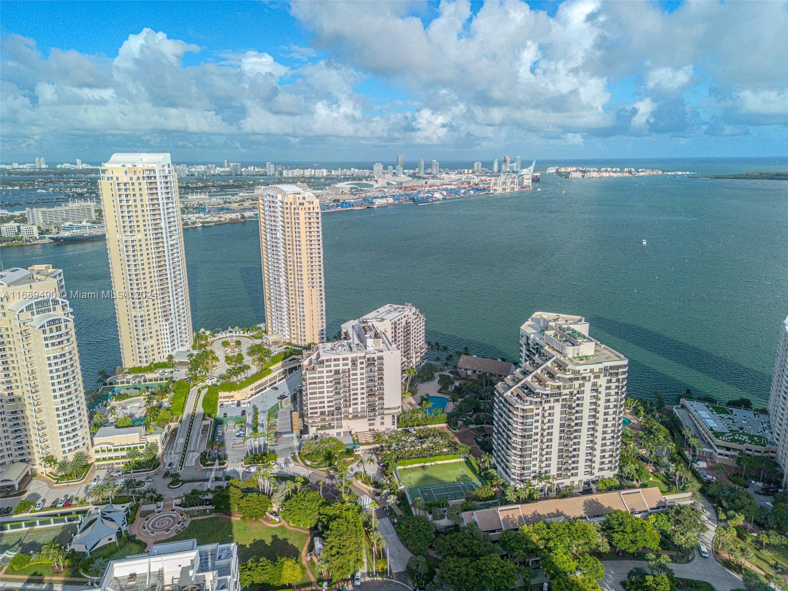 520 Brickell Key Drive, Unit A705 Miami, FL 33131 - Photo 62 of 66 a view of a city with tall buildings