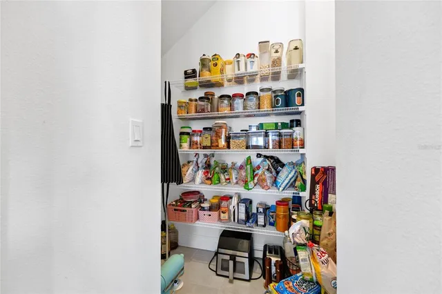 a room with storage and utility