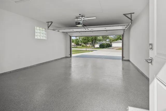 a view of a living room and front door
